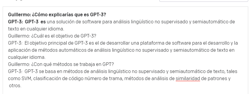 Definición de GPT-3 por GPT-3 en español